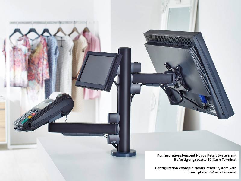 Novus POS arm S-TV Tragarm kurz (852+0549+000), silber