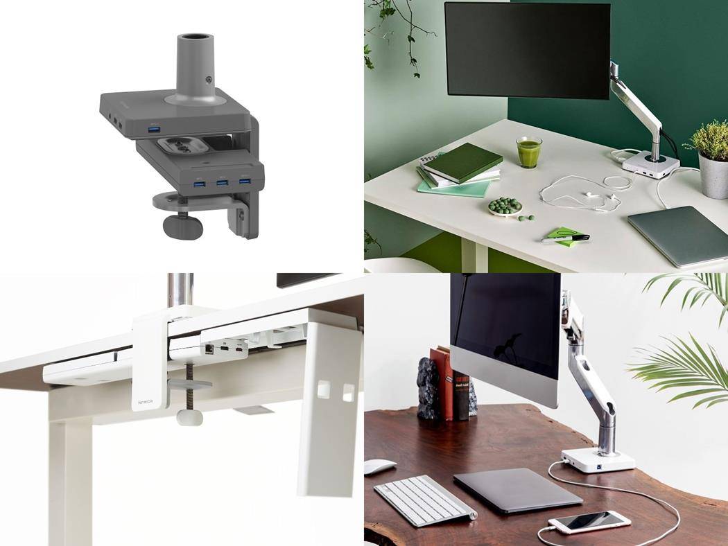 Humanscale M/Connect Dockingstation Tischklemme für M8, silber