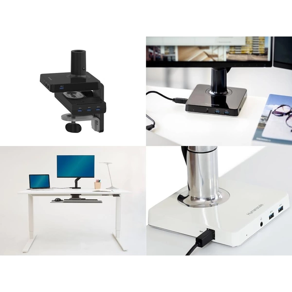 Humanscale M/Connect Dockingstation Tischklemme für M8, schwarz Humanscale M/Connect Dockingstation Tischklemme für M8, schwarz