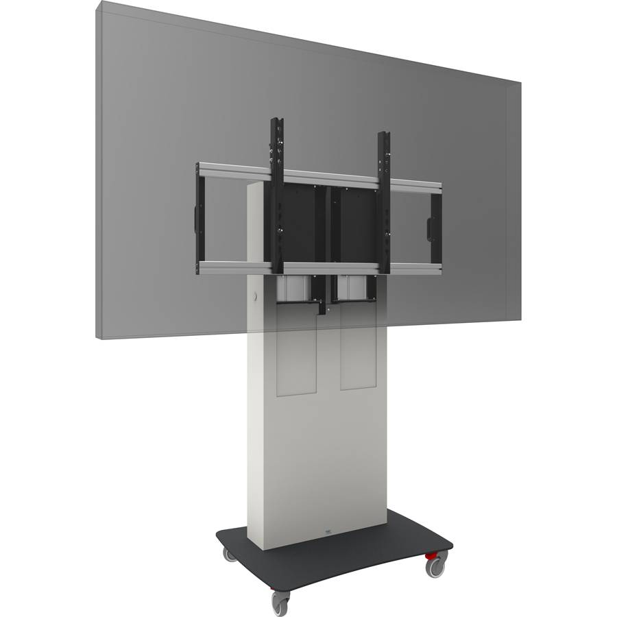 SMARTMETALS MOUNTING SOLUTIONS Business & VC Trolley mit elektrischer Höhenverstellung (500mm | bis zu 98 Zoll | max. 180kg) - in schwarz/weiß