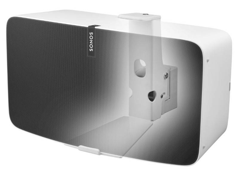 Cavus Lautsprecher Wandhalterung horizontal Sonos Play:5, weiß