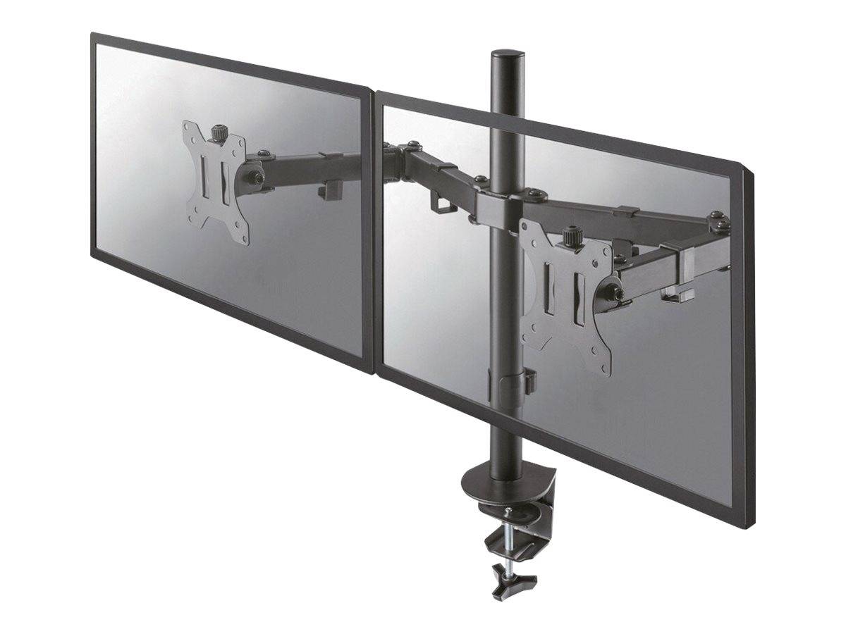 Neomounts Monitor-Tischhalterung FPMA-D550DBLACK 2 Display(s) 25,4cm (10") - 81,3cm (32") Schwarz Schwenkbar, Rotierbar, Neigbar