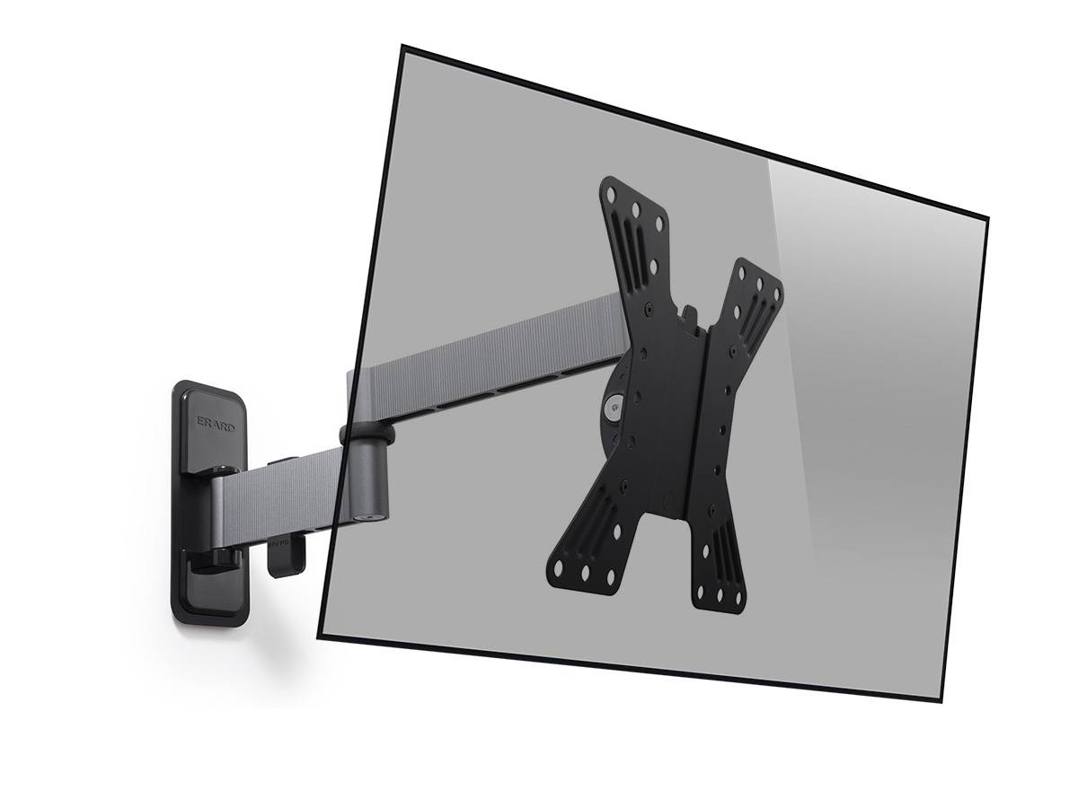 Erard EXO 200TW3 schwenkbare TV Wandhalterung 19-43 Zoll, Aluminium