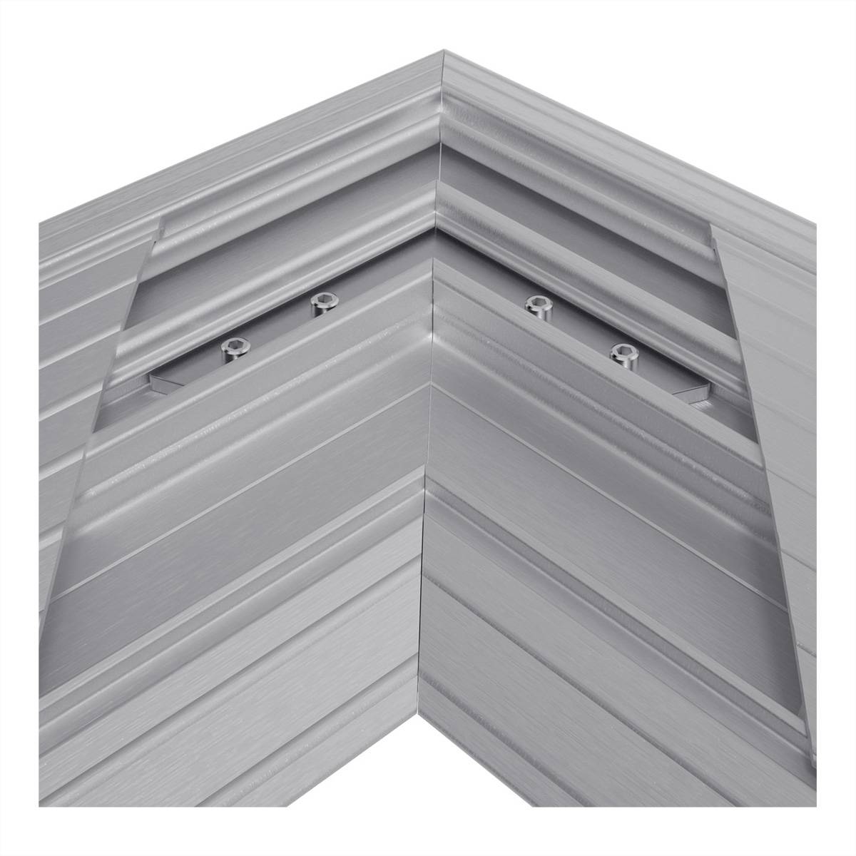 DATAFLEX Addit Kabelschutz, Eckverbindung 482, silberfarben