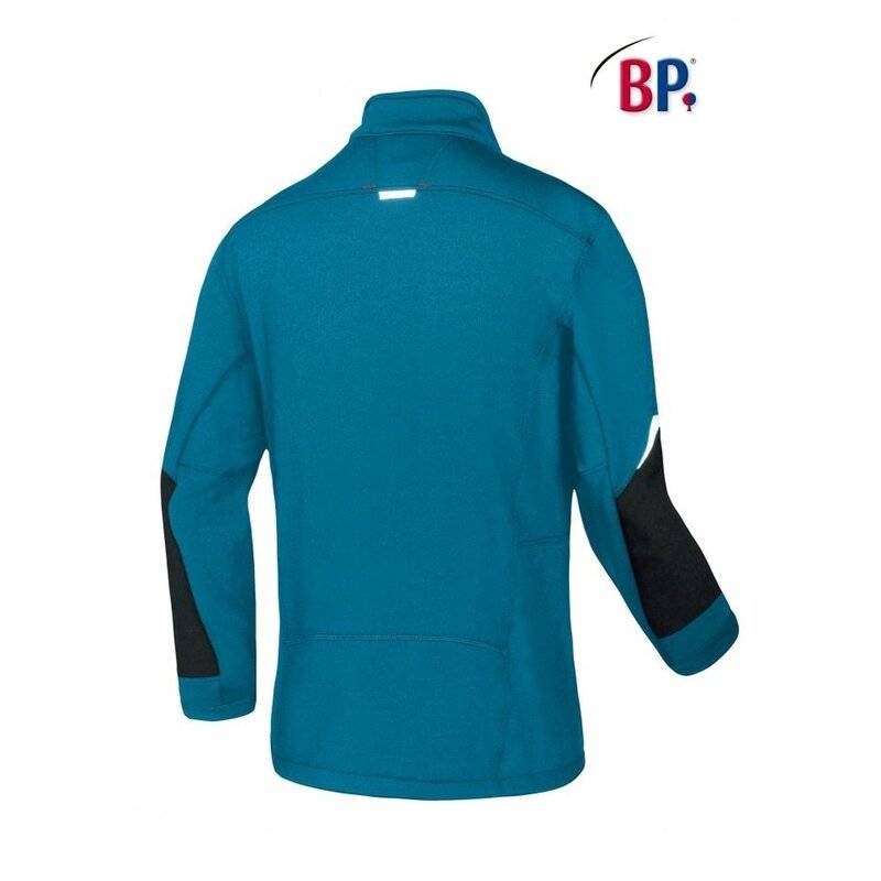 BP® Fleecejacke 1987-679 Outdoor Arbeitsjacke Fleece Stehkragen für Herren Blau XS
