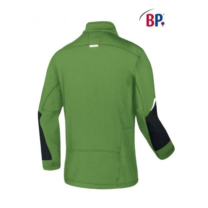 BP® Fleecejacke 1987-679 Outdoor Arbeitsjacke Fleece Stehkragen für Herren Grün S
