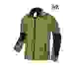BP® Fleecejacke 1987-679 Outdoor Arbeitsjacke Fleece Stehkragen für Herren Grün XL