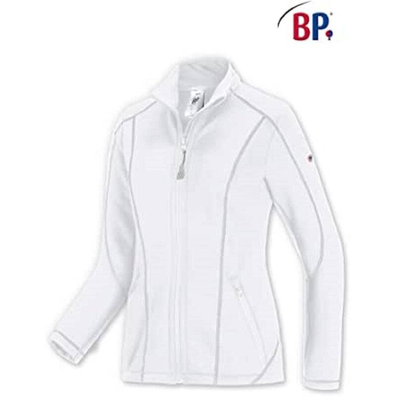 BP® Fleecejacke 1744-679-21 Damen Jacke Fleece Sweatjacke Arbeitsjacke Workwear Frauen Größe "XL" Weiß