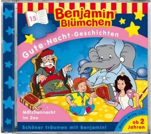 Benjamin Blümchen, Gute-Nacht-Geschichten - Die Märchennacht im Zoo, 1 Audio-CD Schöner träumen mit Benjamin, CD, Benjamin Blümchen Gute-Nacht-Ge