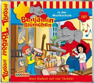 Benjamin Blümchen in der Musikschule, 1 Audio-CD Sprecher: J Kluckert/K Primel/M Bierstedt u a, CD, Benjamin Blümchen 127