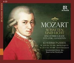 Mozart - Schatten und Licht, 4 Audio-CDs Eine Hörbiografie von Jörg Handstein. Mit 2 Klavierkonzerten