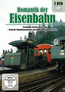Romantik der Eisenbahn, 2 DVDs Eisenbahn-Steilstrecken & Deutsche Dampflokomotiven auf Haupt- u. Nebenstrecken
