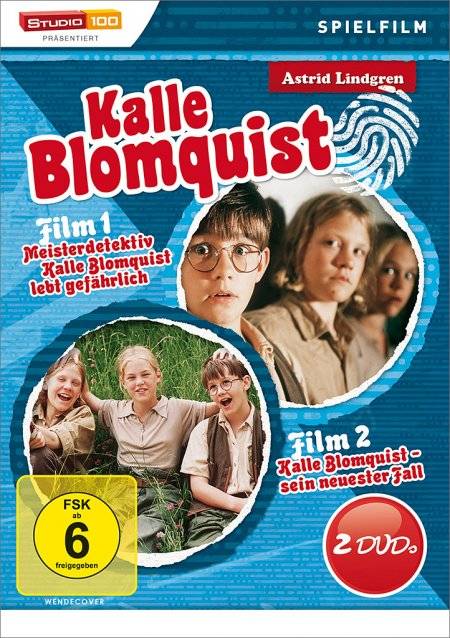 Kalle Blomquist Box Regie: Göran Carmback, Digitally Remastered, Schweden 1996/1997, FSK ab 6, 2 DVD-Videos, Dt