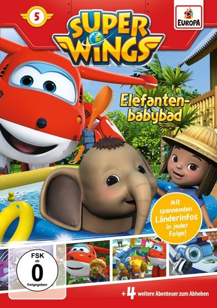 Super Wings - Elefantenbabybad, 1 DVD FSK ab 0, DVD-Video, Dt, Super Wings 5