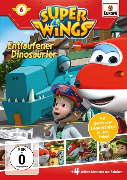Super Wings - Entlaufener Dinosaurier, 1 DVD FSK ab 0, DVD-Video, Dt, Super Wings 6