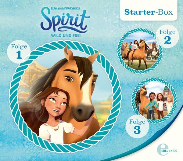 Spirit, wild und frei - Starter-Box. Box.1, 3 Audio-CD Folge 1-3, Die Original-Hörspiele zur TV-Serie, 3 CDs