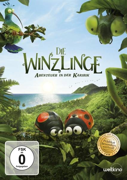 Die Winzlinge - Abenteuer in der Karibik Regie: Hélène Giraud, F 2018, FSK ab 0, weltkino, DVD-Video, Dt
