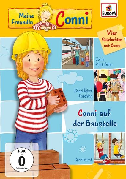 Meine Freundin Conni - Conni auf der Baustelle, 1 DVD Vier Geschichten mit Conni. Conni fährt Bahn. Conni feiert Fasching. Conni turnt