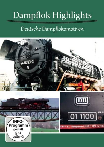 Dampflok Highlights - Deutsche Dampflokomotiven, 1 DVD
