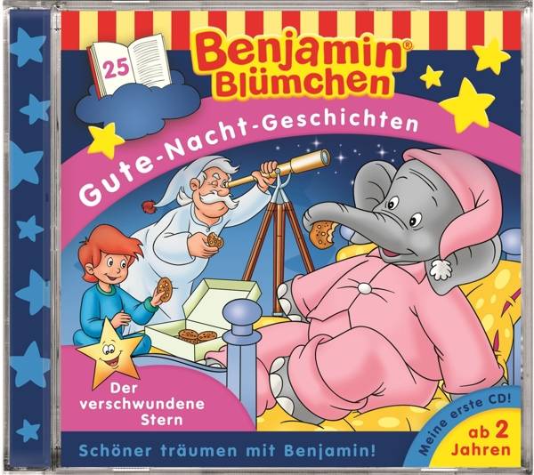 Benjamin Blümchen, Gute-Nacht-Geschichten - Der verschwundene Stern, 1 Audio-CD Schöner träumen mit Benjamin, CD, Benjamin Blümchen Gute-Nacht-Ges
