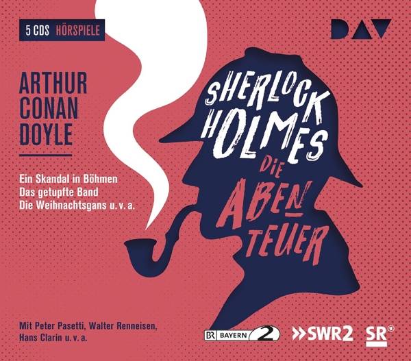 Sherlock Holmes - Die Abenteuer. Tl.2, 5 Audio-CDs Hörspiele mit Peter Pasetti, Walter Renneisen, Hans Clarin u.v.a. (5 CDs), Hörspiel