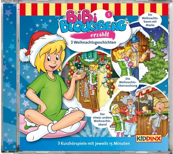 Bibi Blocksberg erzählt - 3 Weihnachtsgeschichten, 1 Audio-CD 3 Kurzhörspiele, CD, Bibi Blocksberg erzählt 5 - Der etwas andere Weihnachtsabend/Die