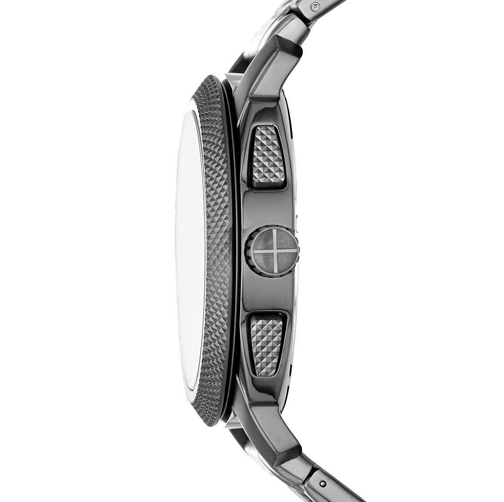 Fossil Herren Chronograph Quarz Uhr aus Edelstahl  FS4931