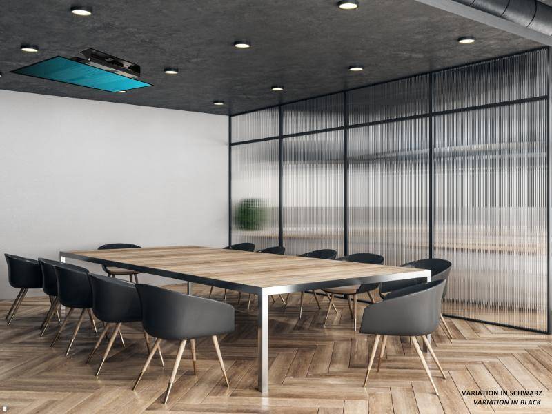 MonLines mMotion Flip XL elektrisch klappbare TV Deckenhalterung, schwarz