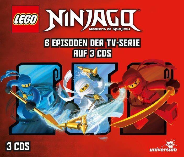 LEGO Ninjago Hörspielbox. Tl.1, 3 Audio-CDs 8 Episoden der TV-Serie