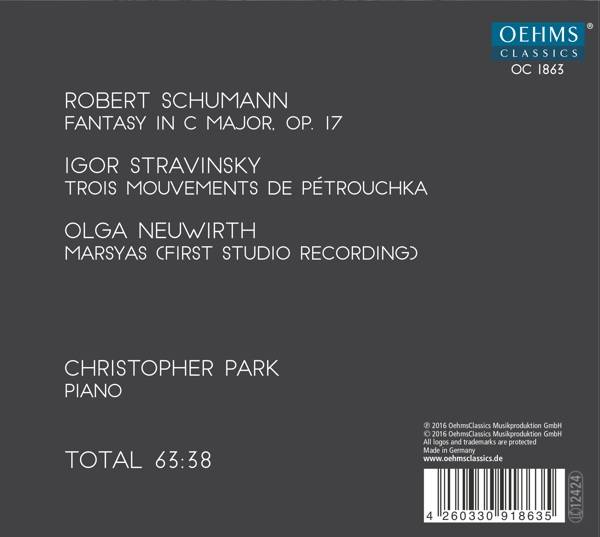 Christopher Park spielt Schumann, Stravinsky, 1 Audio-CD