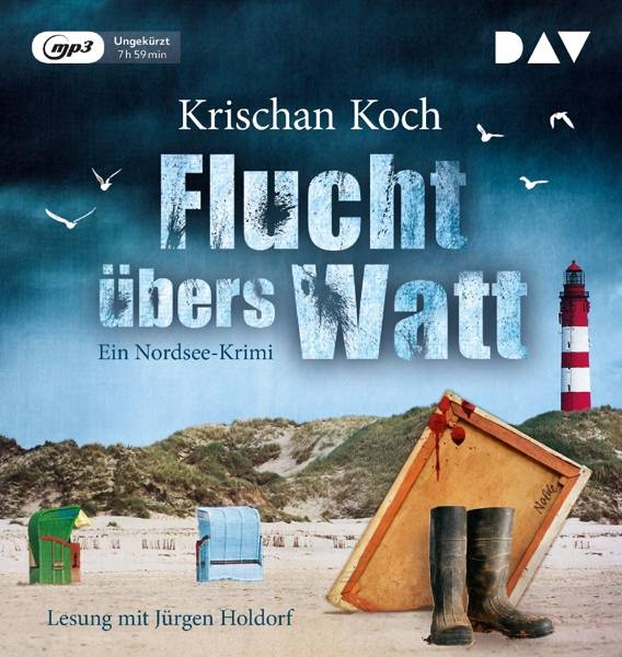 Flucht übers Watt. Ein Nordsee-Krimi, 1 Teile, 1 Audio-CD, Ungekürzte Lesung mit Jürgen Holdorf (1 mp3-CD), Lesung. MP3 Format