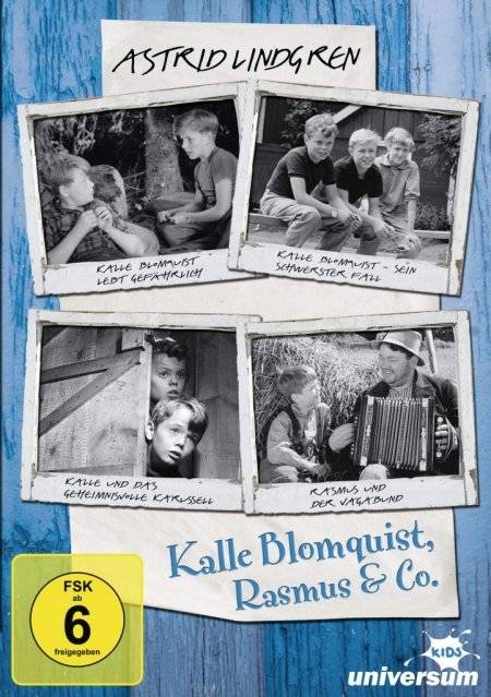 Astrid Lindgren - Kalle Blomquist, Rasmus & Co. Original schwarz-weiß Filme