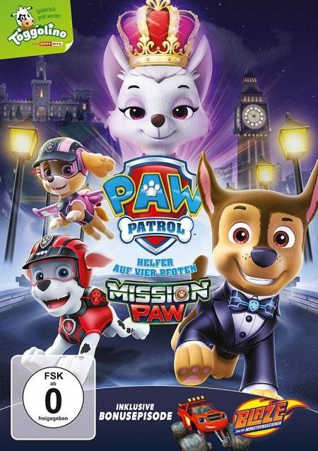 Paw Patrol - Mission Paw FSK ab 0, DVD-Video, Dt/engl/frz/ital/span/niederländ, Paw Patrol, Helfer auf vier Pfoten