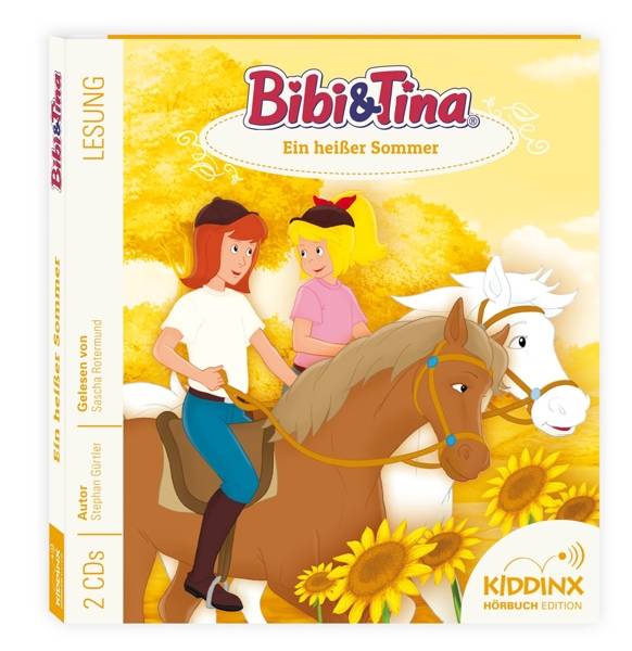 Bibi & Tina - Ein heißer Sommer, 2 Audio-CDs Sprecher: Sascha Rotermund, Ungekürzte Lesung, 2 CDs, Bibi & Tina - Kiddinx Hörbuch Edition