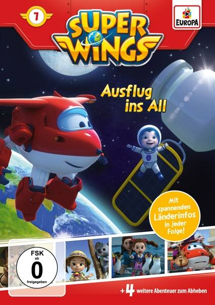 Super Wings - Ausflug ins All, 1 DVD FSK ab 0, DVD-Video, Dt, Super Wings 7