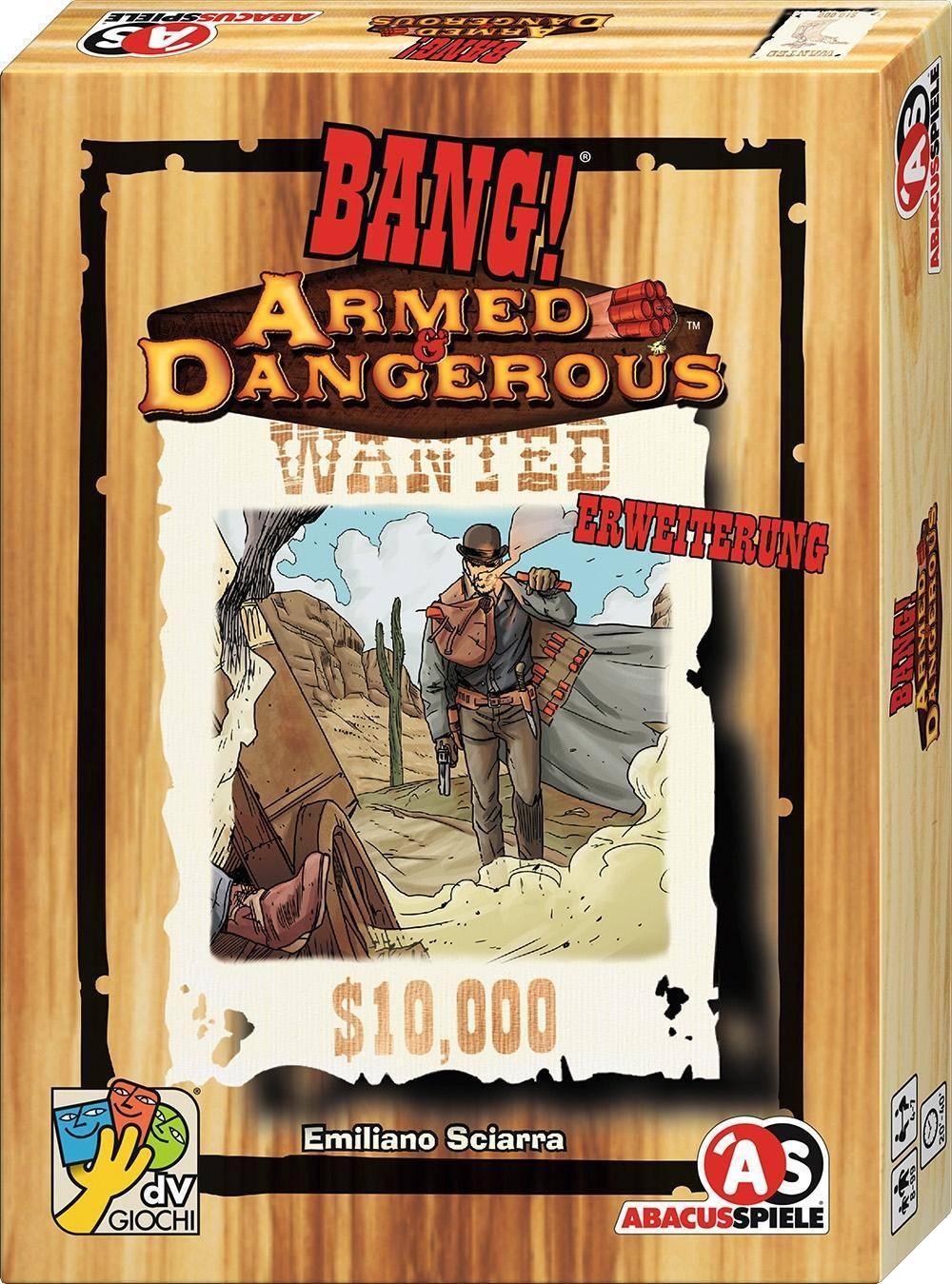 BANG! Armed & Dangerous Erweiterung (Spiel-Zubehör) Neue Erweiterung für das Western-Kultspiel BANG! , Spieldauer: ca. 20-40 min, für 4 bis 7 Spiel