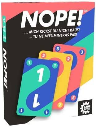 Carletto 646250 - Game Factory, Nope!, Kartenspiel Spieleranzahl: 2-6, Spieldauer (Min.): 15, Kartenspiel, GameFactory