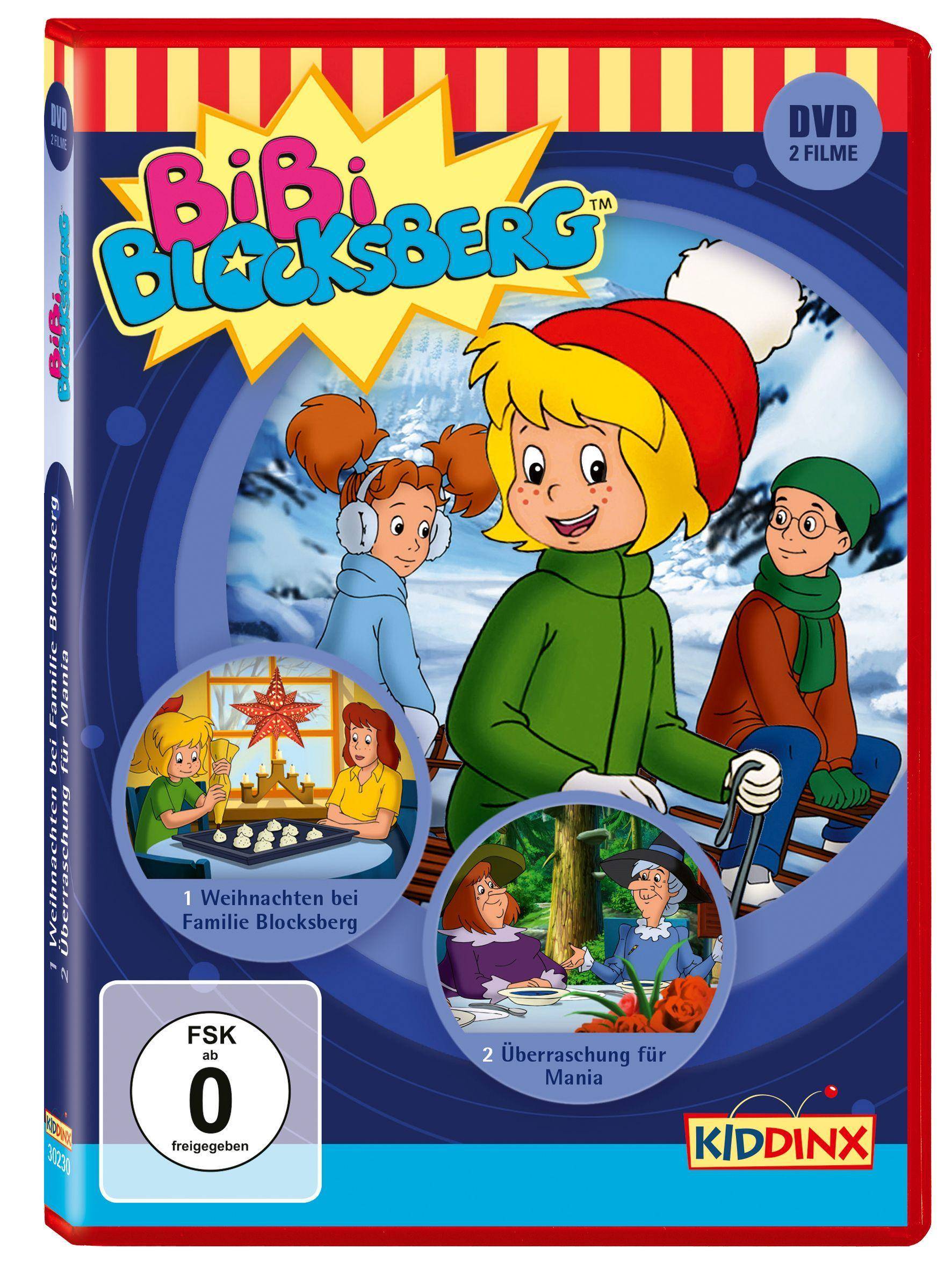 Bibi Blocksberg - Weihnachten bei Familie Blocksberg + Überraschung für Mania, 1 DVD FSK ab 0, 2 DVD-Videos, Dt, UT: Dt, Bibi Blocksberg - Überrasc
