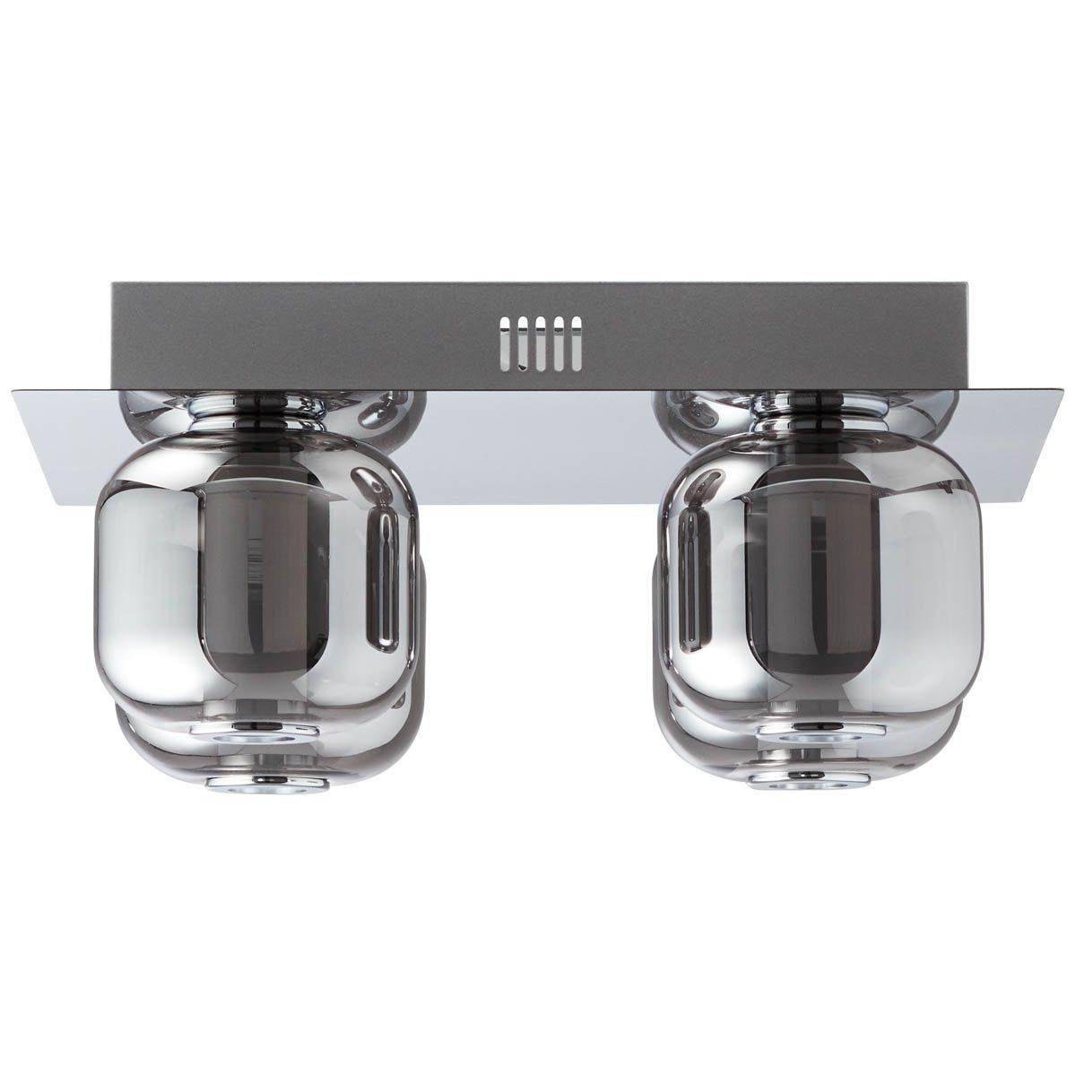 BRILLIANT Rafa LED Deckenleuchte 4flg chrom/rauchglas Innenleuchten,Deckenleuchten,-dekorativ | 4x 5.5W LED integriert, (Lichtstrom: 535lm