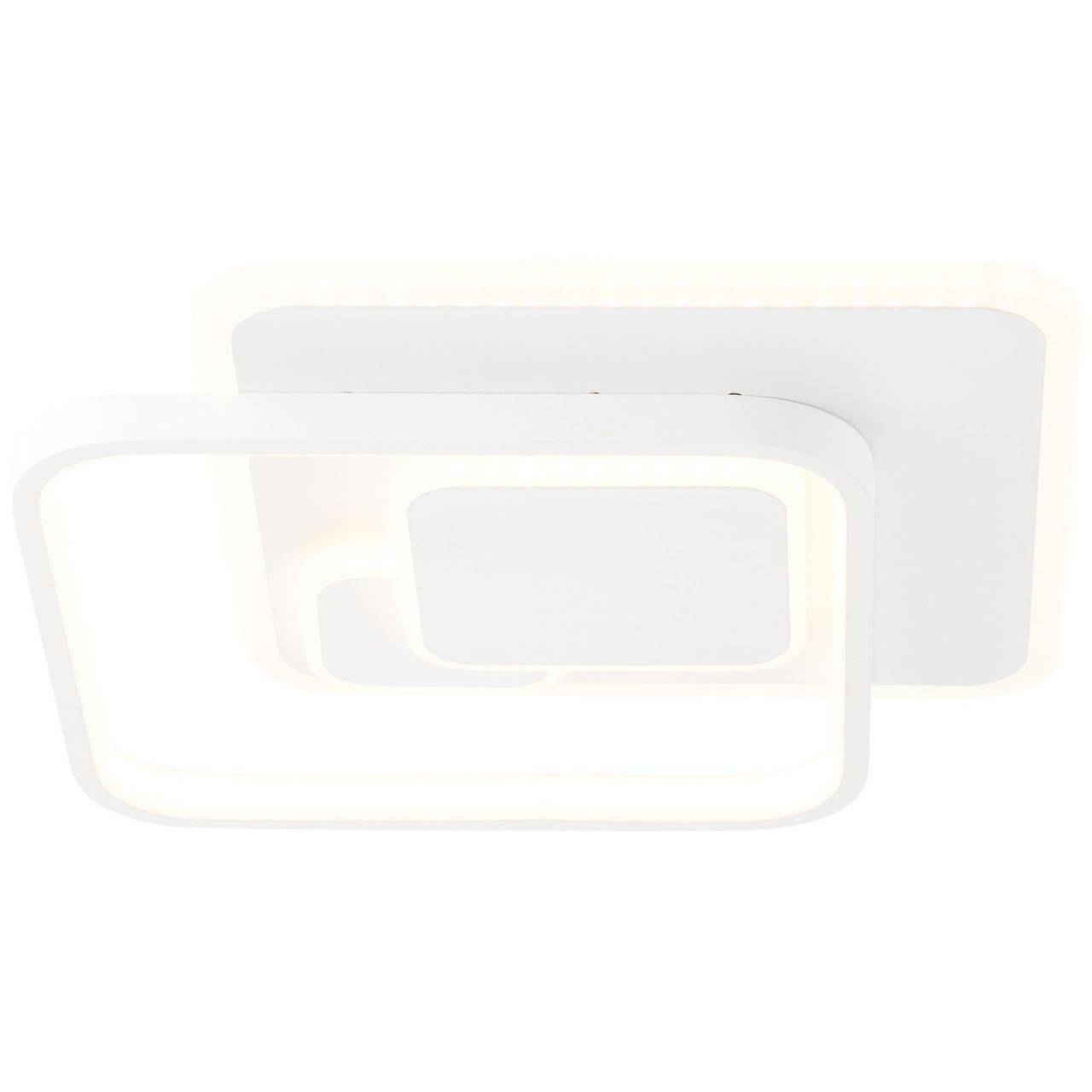 BRILLIANT Geron Wand- und Deckenleuchte 31x31cm weiß Innenleuchten,Deckenleuchten,-dekorativ | 1x 24W LED integriert, (Lichtstrom: 3138lm, Lichtfarbe