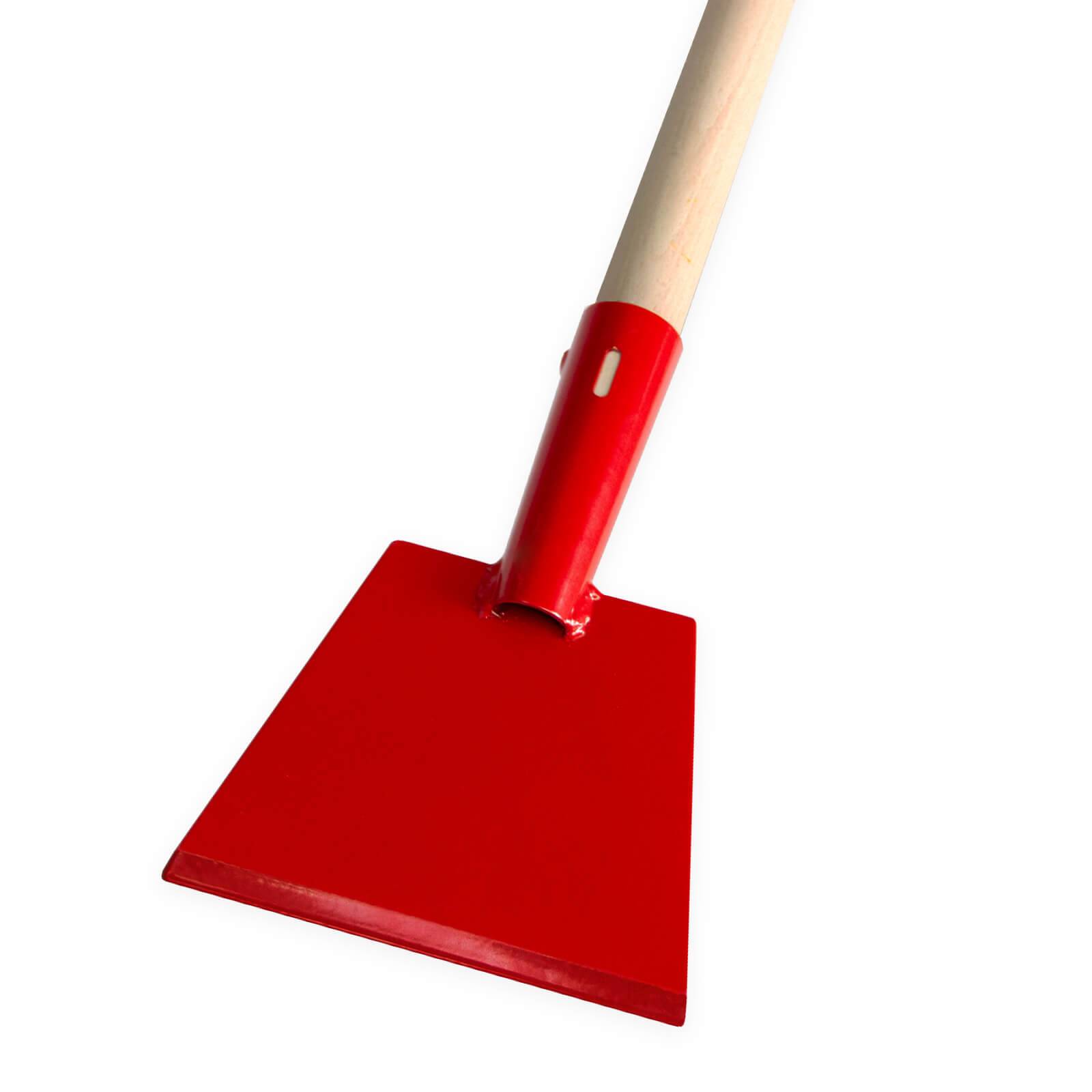 Grauer Eisstößer - Eisscharre, Eis Stößer aus Spezialstahl - inklusive Holzstiel