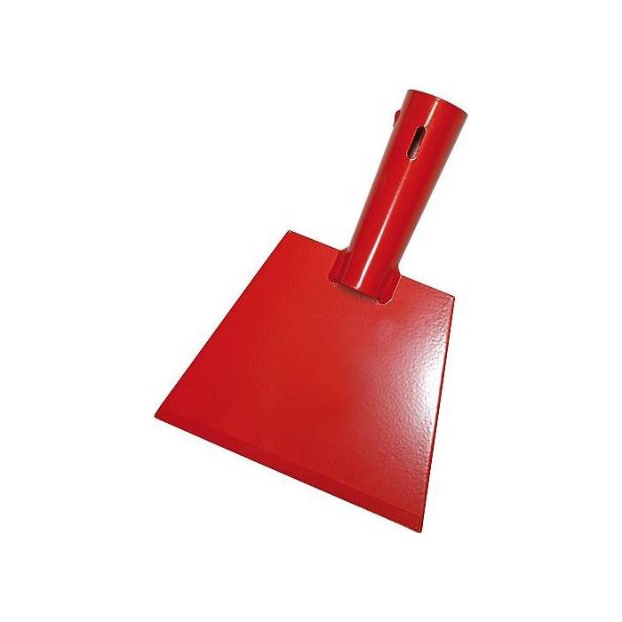 Grauer Eisstößer - Eisscharre, Eis Stößer aus Spezialstahl - inklusive Holzstiel