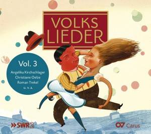 Volkslieder. Vol.3, 1 Audio-CD + Booklet Exklusive Volkslieder-Sammlung. Buch: Zum Projekt, zu den Künstlern und die Liedtexte - engl.-dtsch.