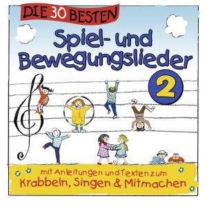 Die 30 besten Spiel- und Bewegungslieder. Vol.2, 1 Audio-CD Mit Anleitungen zum Krabbeln, Singen & Mitmachen