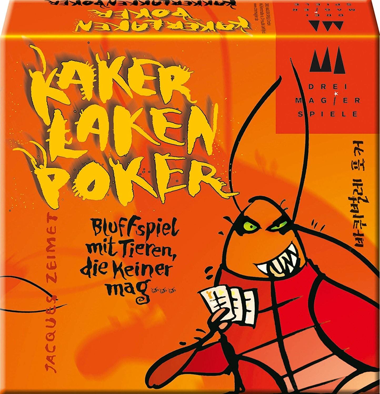 Schmidt 40829 - Kakerlakenpoker Bluffspiel mit Tieren die keiner mag...