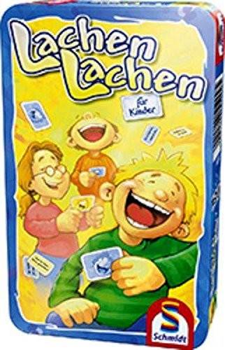 Schmidt 51209 - Lachen lachen für Kinder, Metalldose Ein lustiges Frage- und Antwortspiel