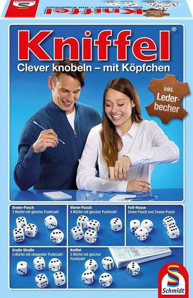Schmidt 49030 - Kniffel mit Würfelbecher Clever knobeln - Mit Köpfchen