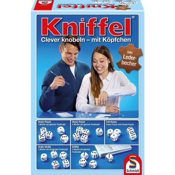 Schmidt 49030 - Kniffel mit Würfelbecher Clever knobeln - Mit Köpfchen Schmidt 49030 - Kniffel mit Würfelbecher Clever knobeln - Mit Köpfchen