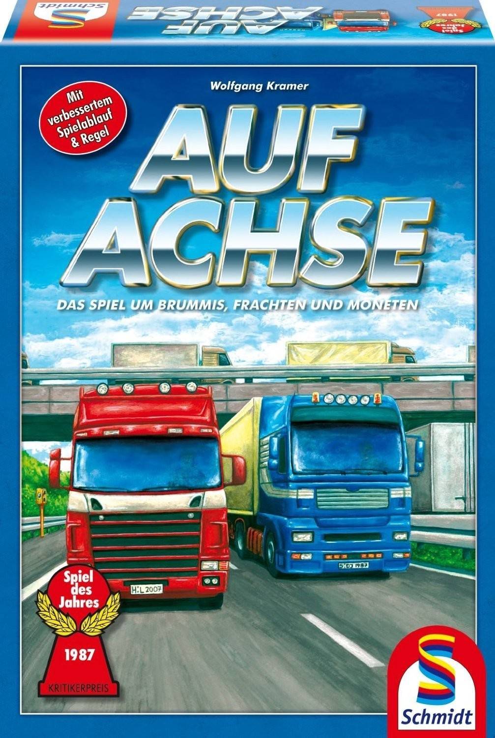 Schmidt 49090 - Auf Achse, Spiel des Jahres 1987 Mit verbesserten Spielablauf und Regel!