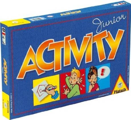 Piatnik Spielkarten 6012 - Activity: Junior Garantiert viel Spaß und die Zeit läuft!, Kinderspiel für 4-12 Spieler